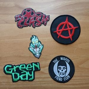Punk rock patch set